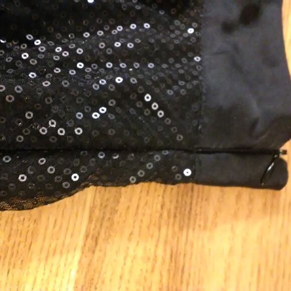Twenty One Black Layer Tier Sequins skirt size S/P - Picture 6 of 7